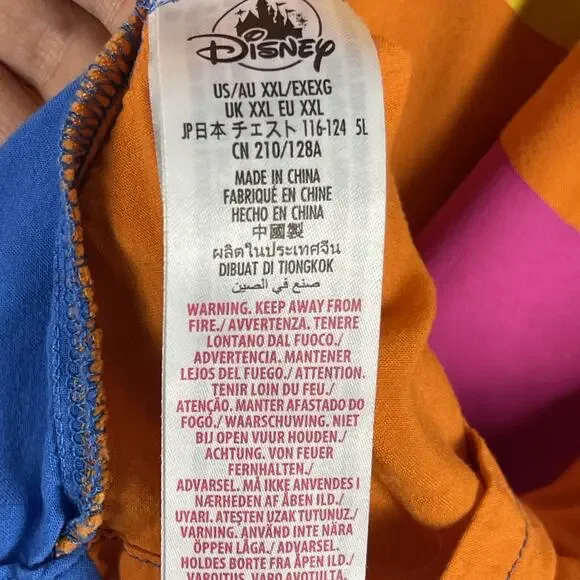 Disney Inside Out Joy Shirt Mens XXL 2XL Button Up Short Sleeve Lightweight - Picture 6 of 15